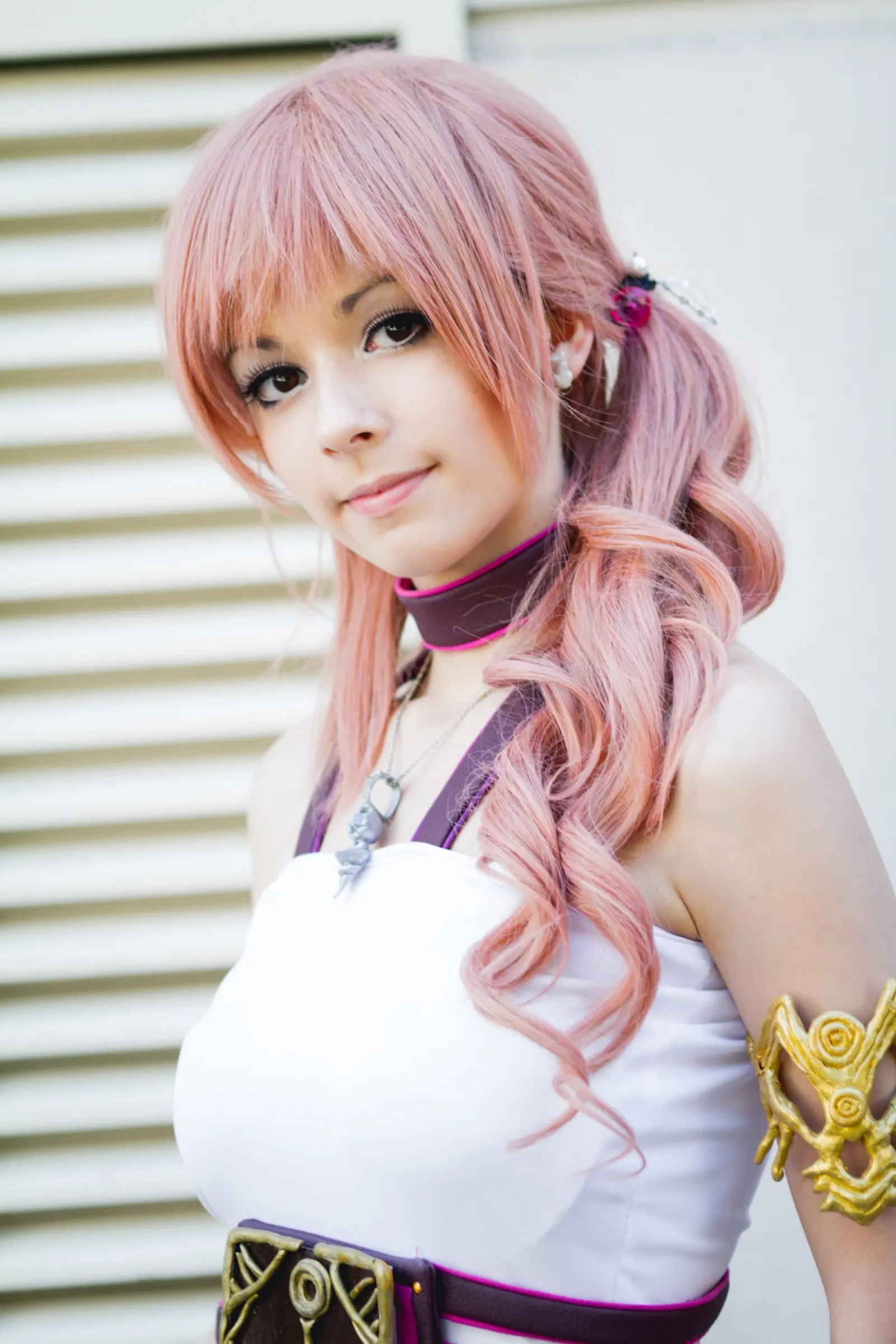 Serah Farron, Final Fantasy XIII-2 costume with polymer clay ornaments, Ryuu Seika cosplay