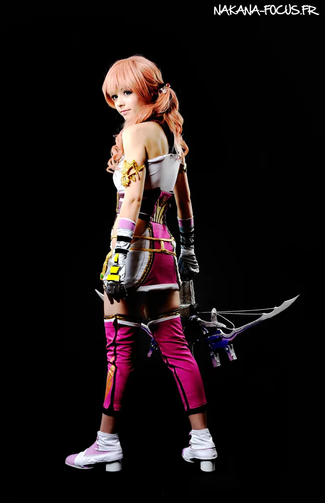 Serah Farron, detail of the costume and polymer clay jewellery, Final Fantasy XIII-2, Ryuu Seika cosplay
