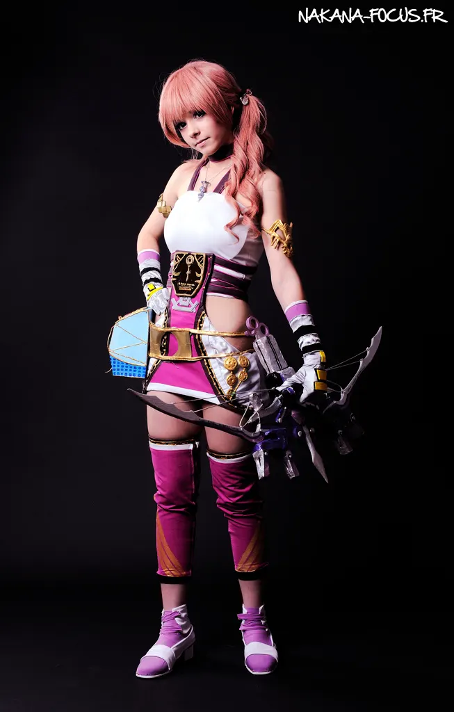 Serah Farron, bottom of the costume and shoes for Final Fantasy XIII-2, Ryuu Seika cosplay